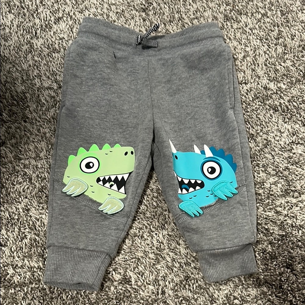 Cat & Jack dinosaur joggers, 12 M